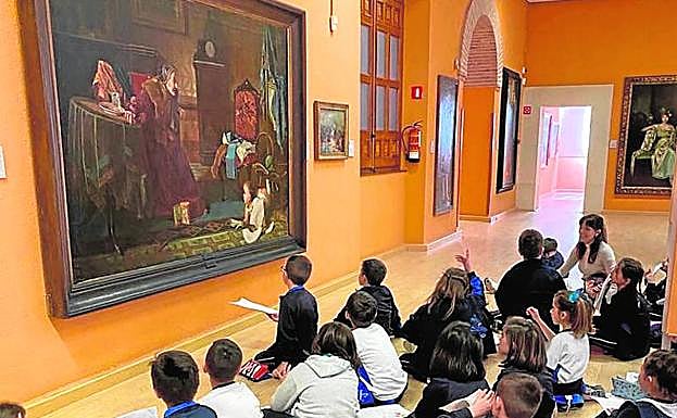 Actividad lúdica con escolares.