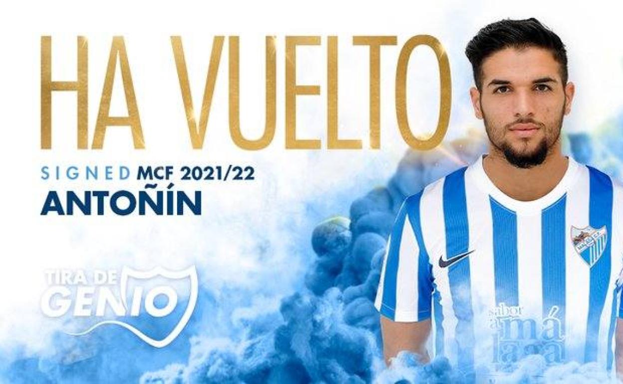 El Málaga ha dado así la bienvenida a su hijo pródigo. 