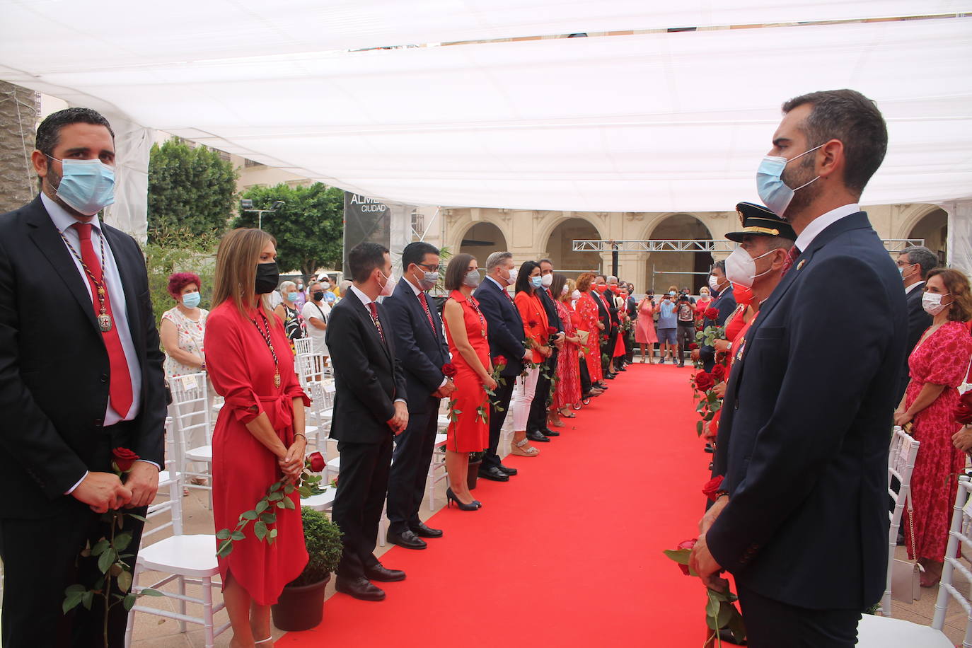 Homaneje a los Mártires de la Libertad en la Plaza Vieja esta mañana.