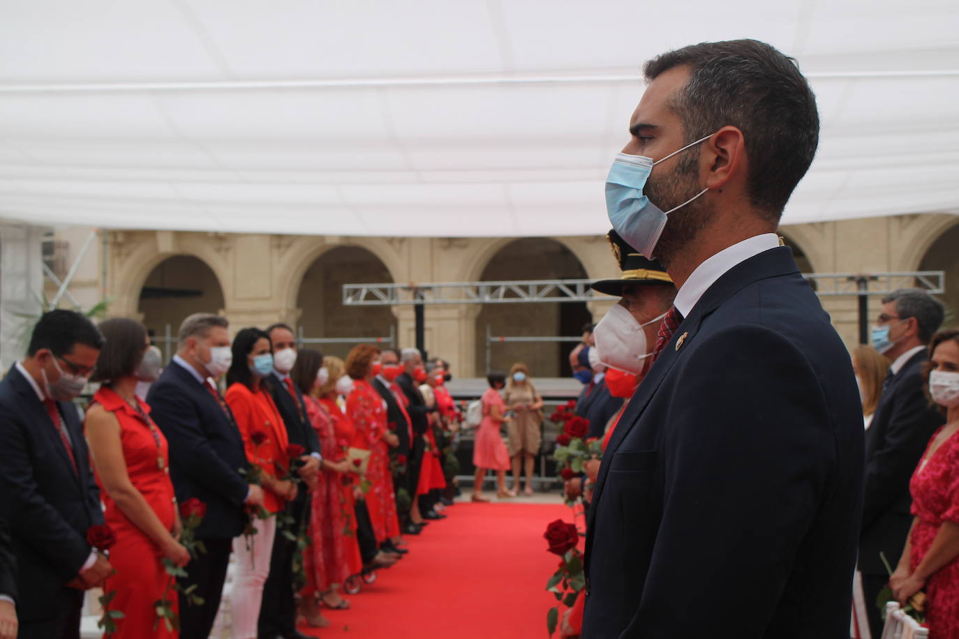 Homaneje a los Mártires de la Libertad en la Plaza Vieja esta mañana.