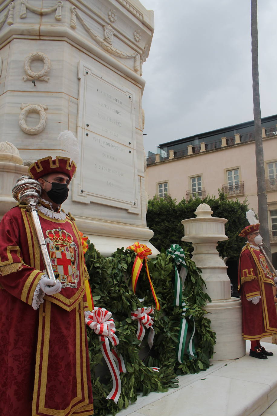Homaneje a los Mártires de la Libertad en la Plaza Vieja esta mañana.