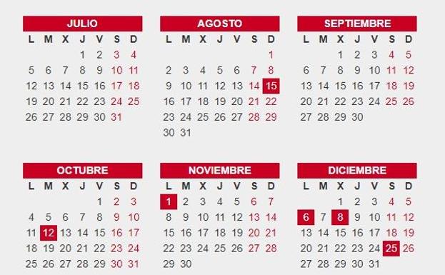 Todos los festivos y puentes que quedan en Andalucía en el calendario laboral de 2021