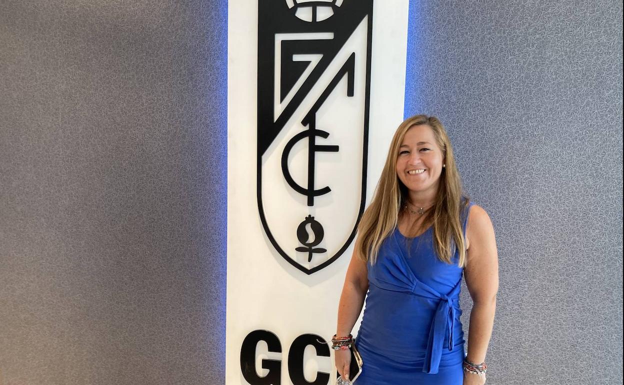 Patricia Rodríguez, consejera del club, tras el desayuno. 