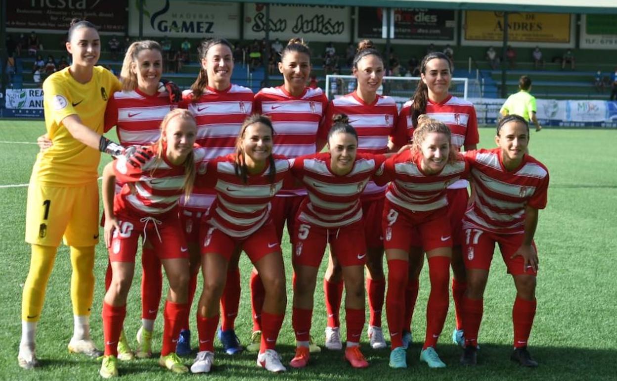 Once del Granada que se coronó campeón de Andalucía hace una semana. 