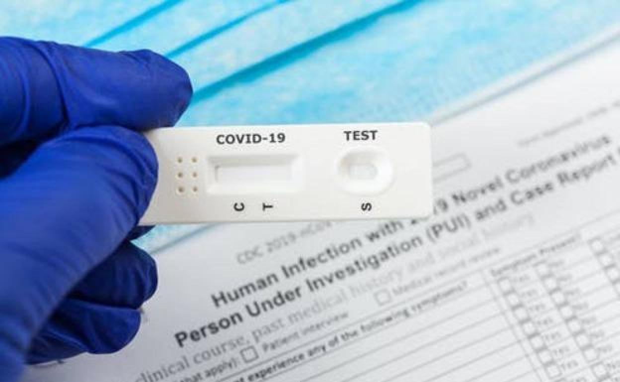 Test de detección de coronavirus.