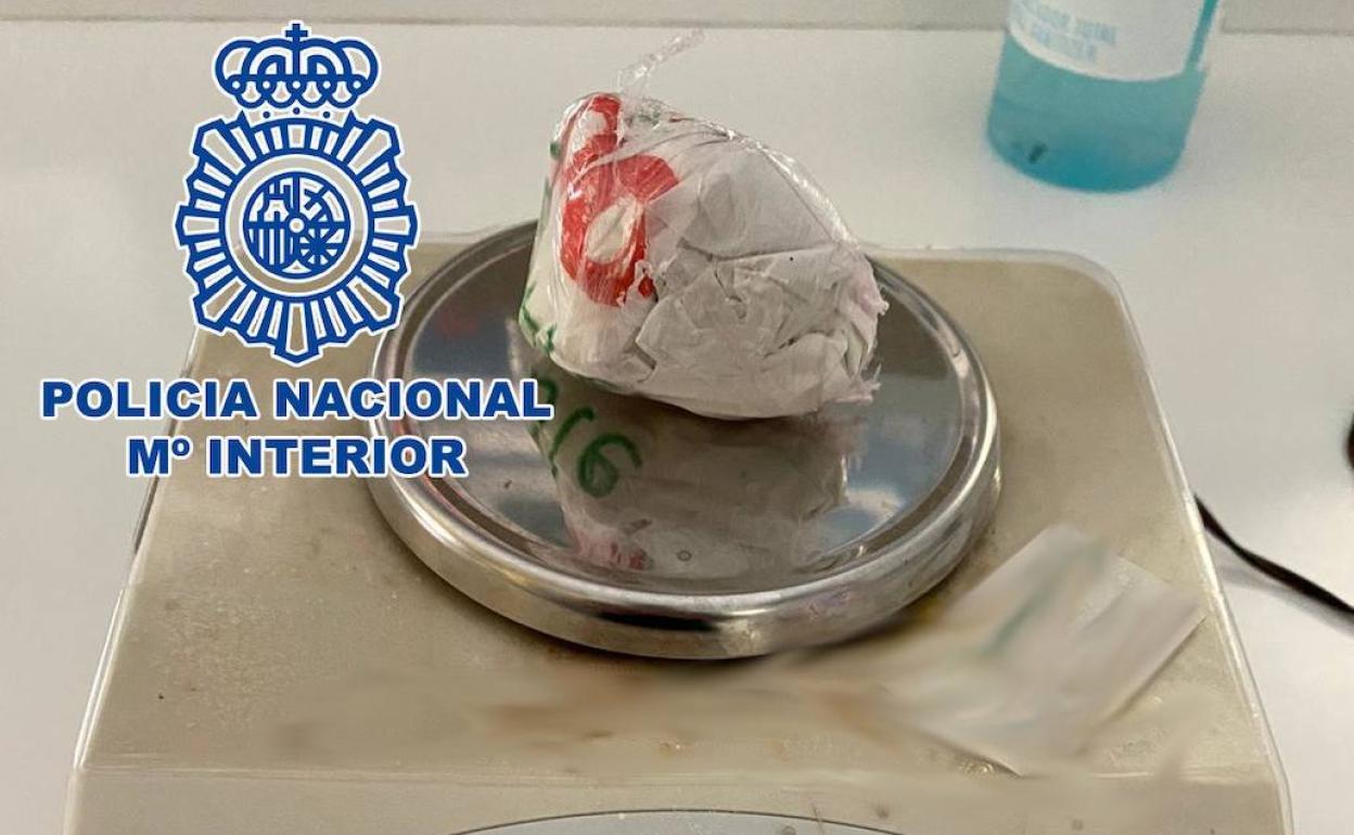 Cantidad de droga incautada por la Policía Nacional. 