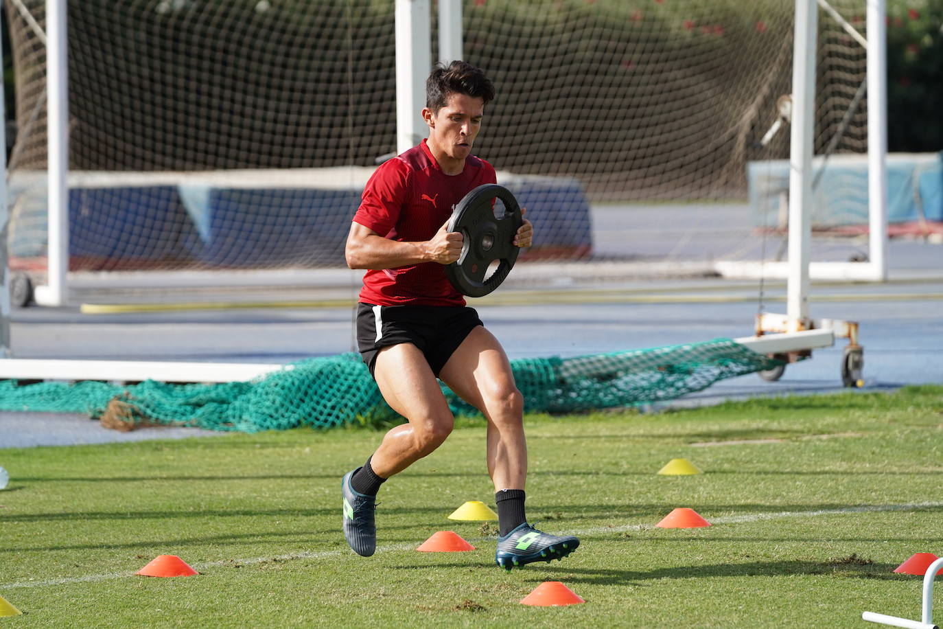 Fotos: Las imágenes del entrenamiento de la UD Almería