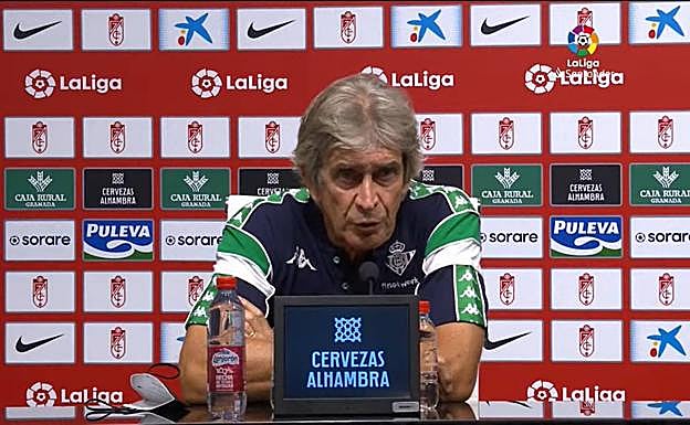 Pellegrini: «El Granada tenía el partido perdido y se vio con empate»