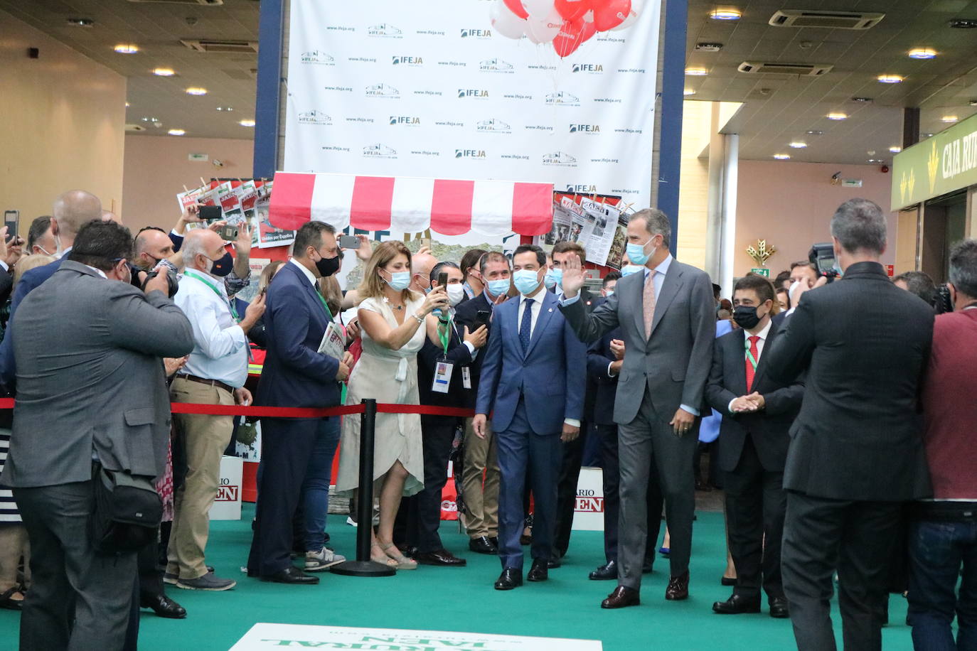 Primer día de Expoliva, marcado por la visita del Rey