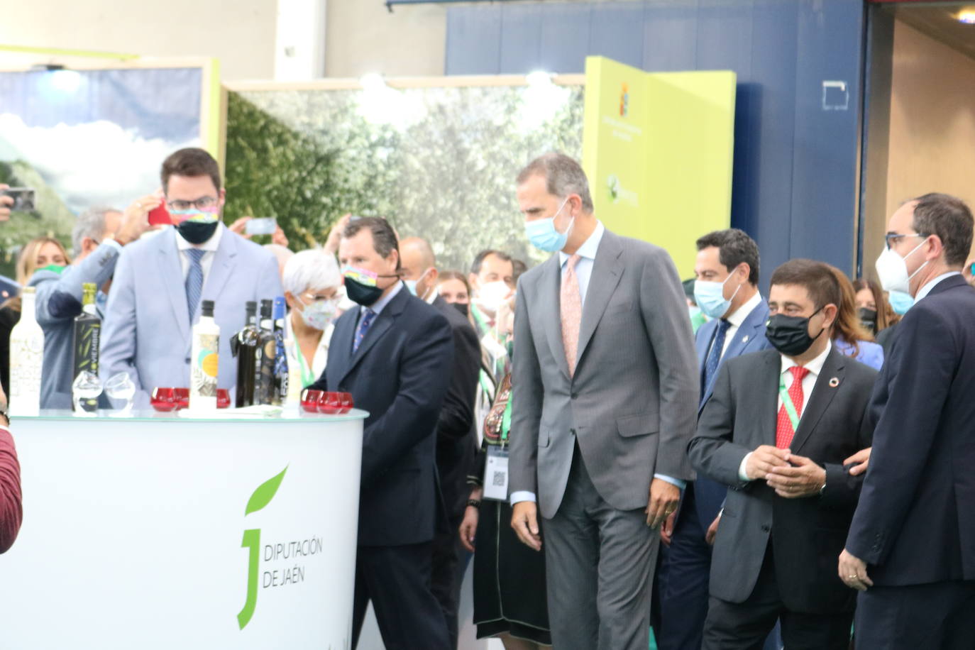 Primer día de Expoliva, marcado por la visita del Rey