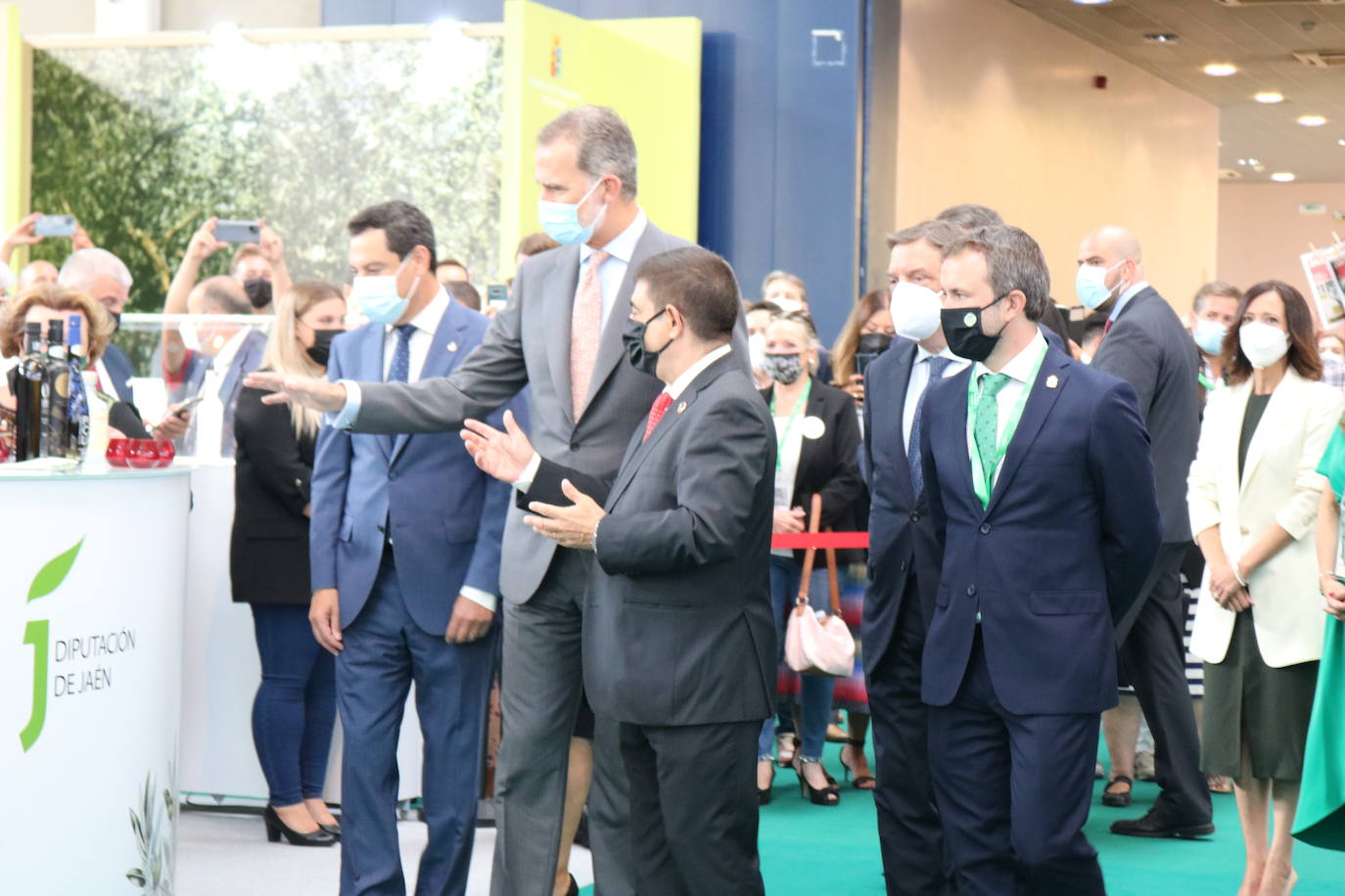 Primer día de Expoliva, marcado por la visita del Rey