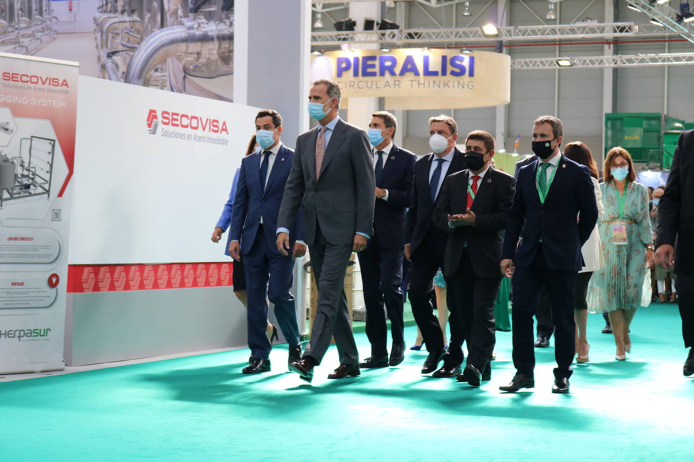 Primer día de Expoliva, marcado por la visita del Rey