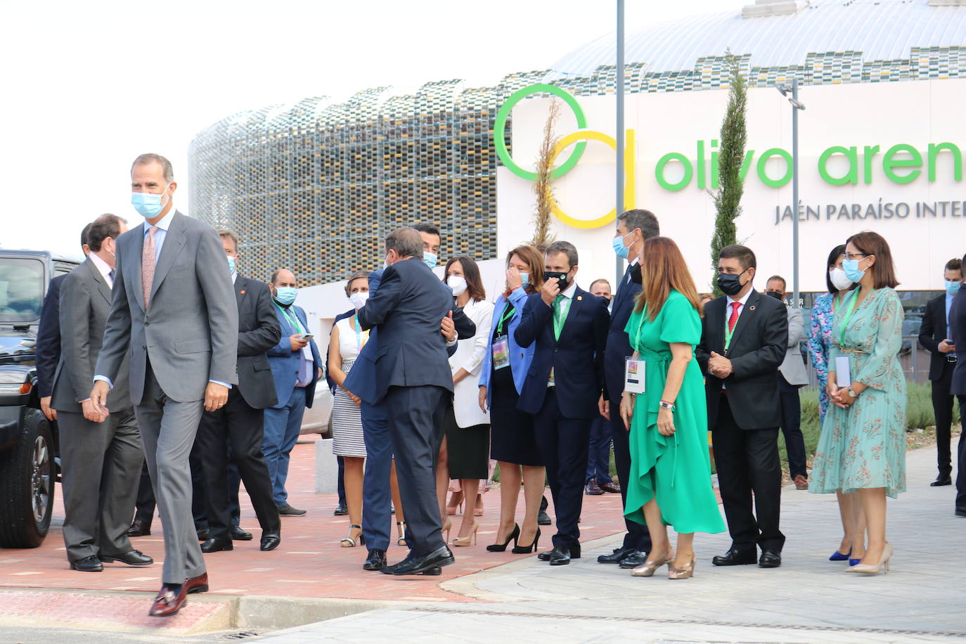 Primer día de Expoliva, marcado por la visita del Rey