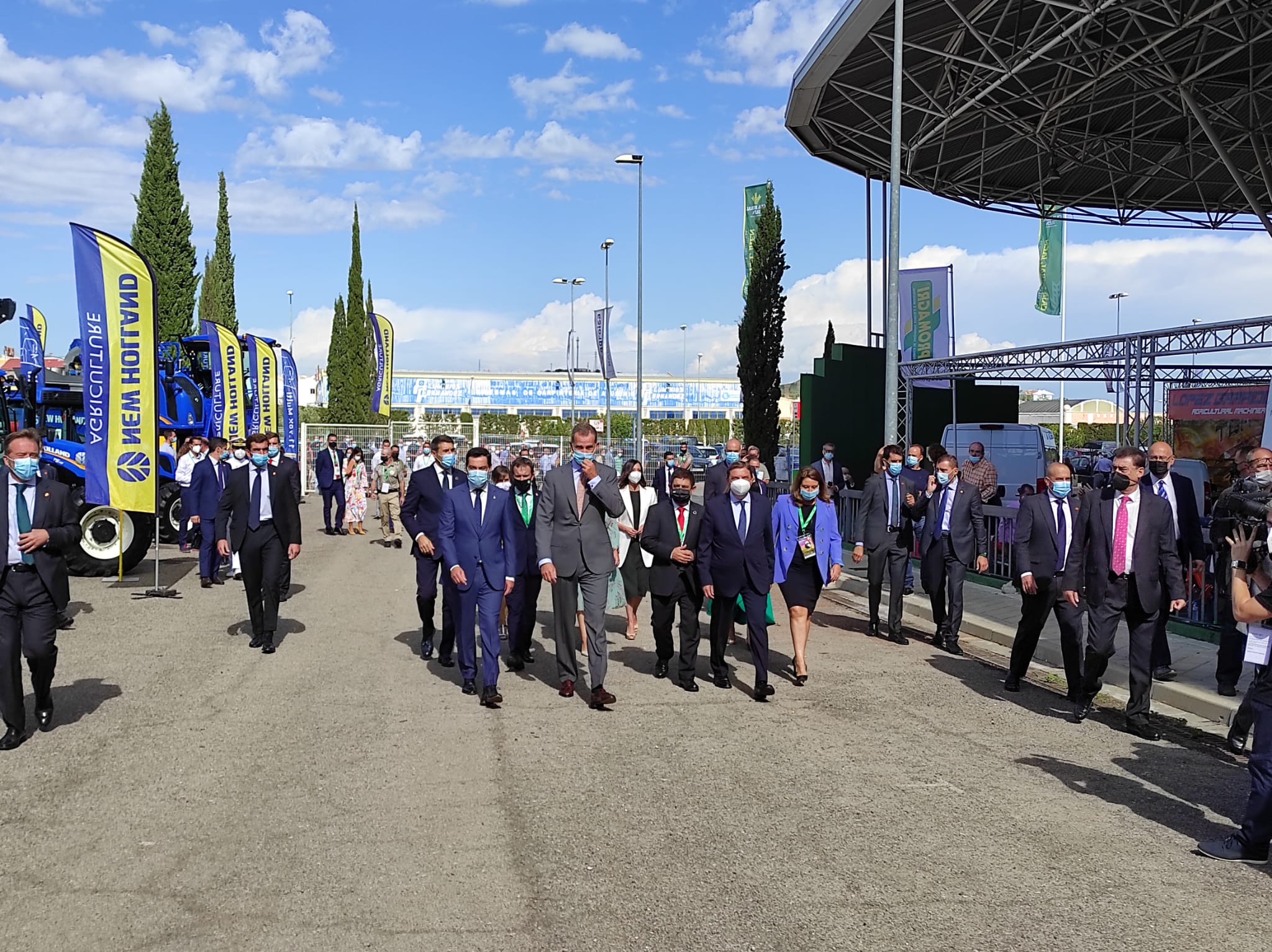 Primer día de Expoliva, marcado por la visita del Rey