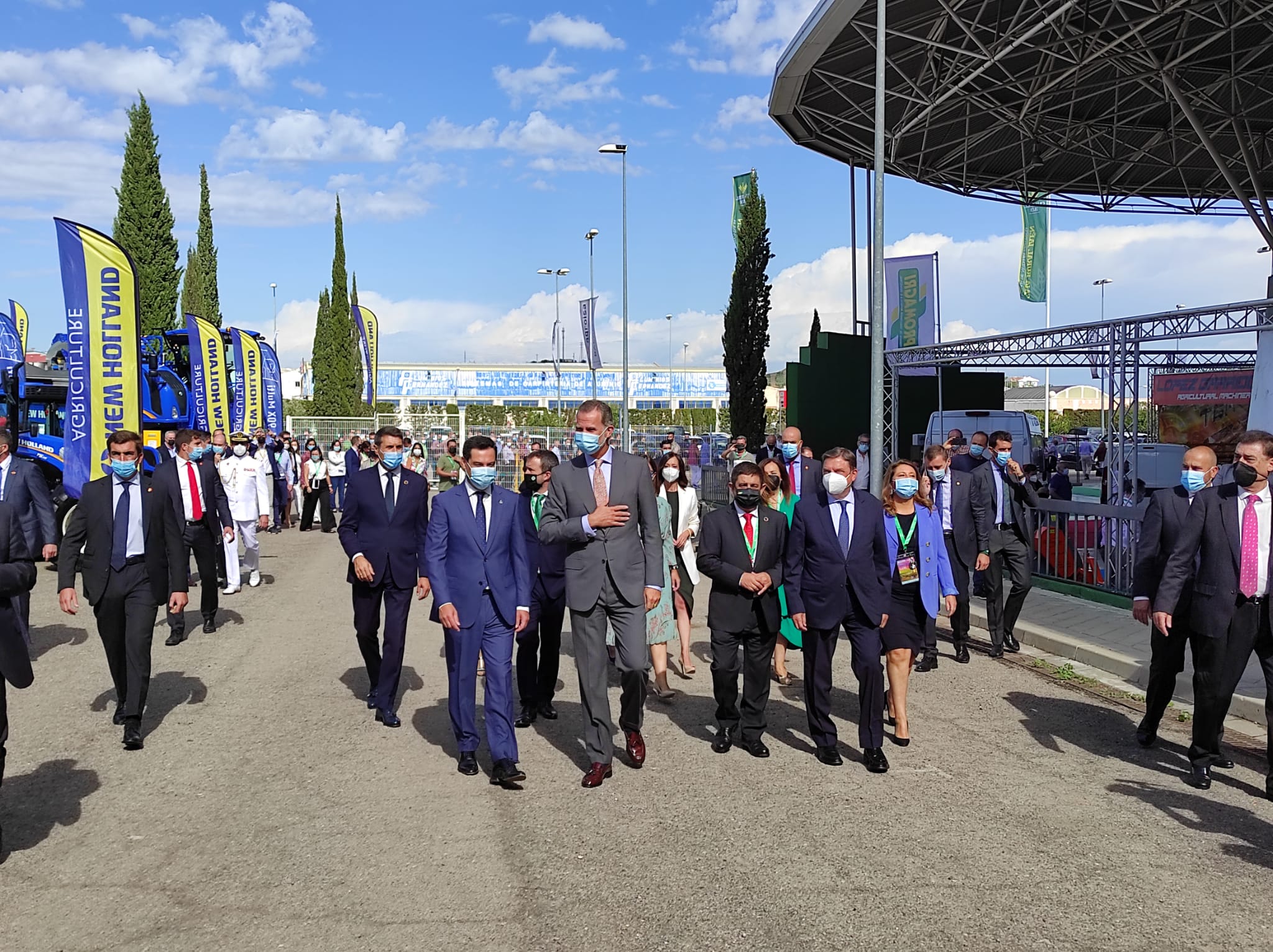 Primer día de Expoliva, marcado por la visita del Rey