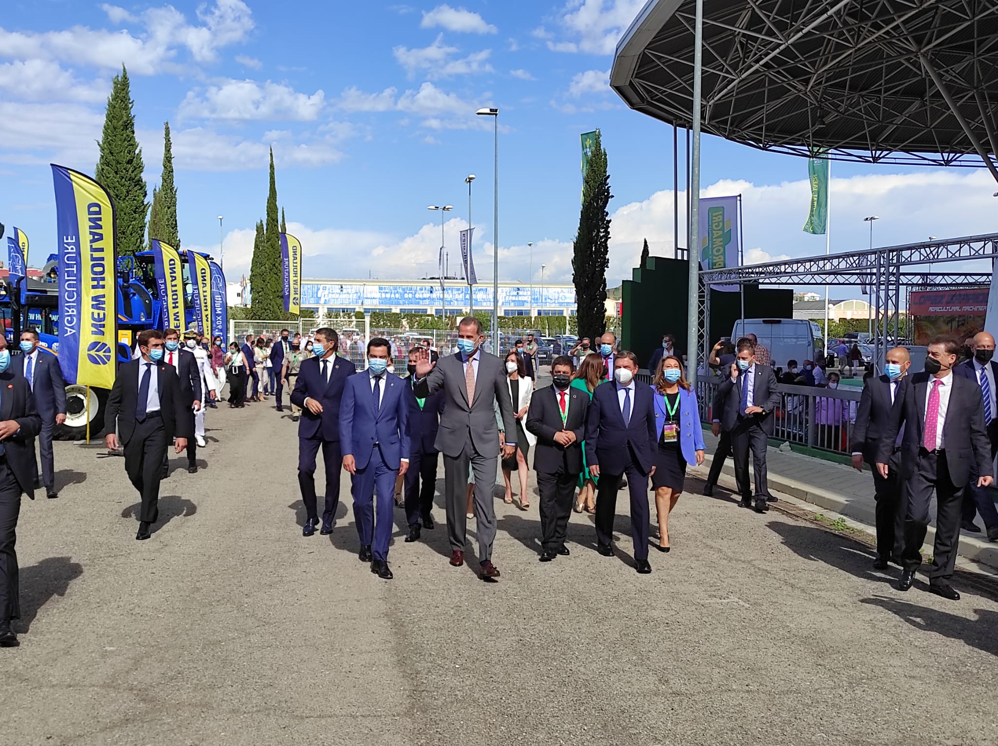 Primer día de Expoliva, marcado por la visita del Rey