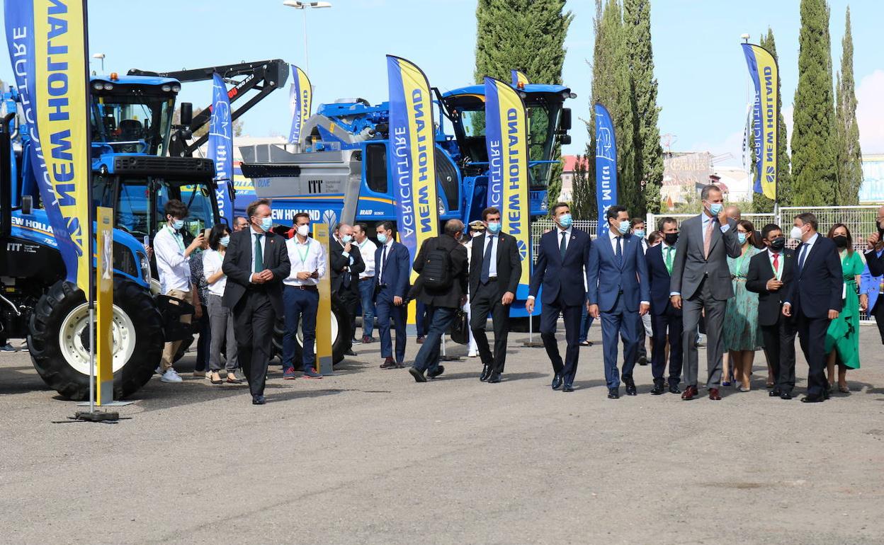 Felipe VI, al llegar a la XX Feria Internacional del Aceite de Oliva e Industrias Afines. 