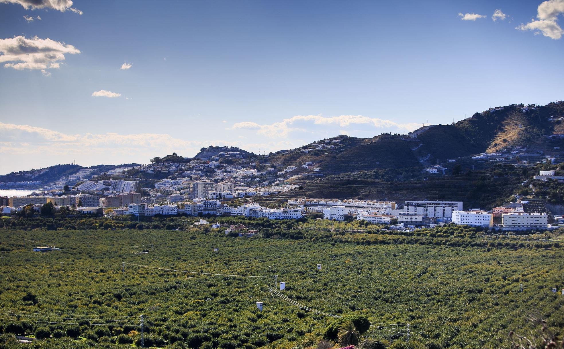 La Vega del Río Verde, desde Almuñécar.
