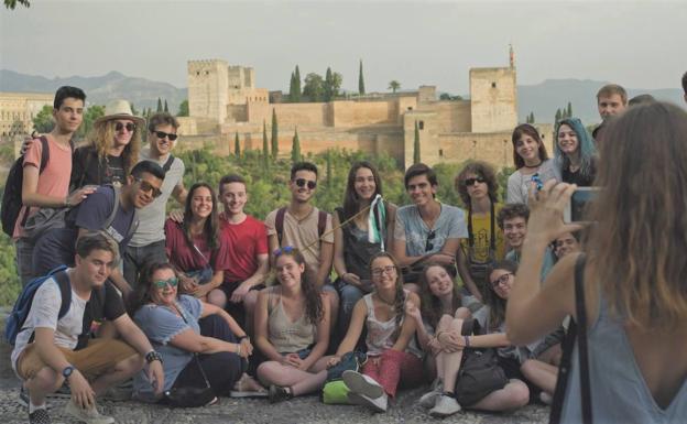 Viaje de estudios a Granada, parte de la película. 