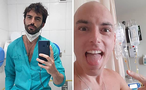 Las imágenes del comienzo y final del tratamiento que Antonio publicó en redes, con las que se hizo viral.