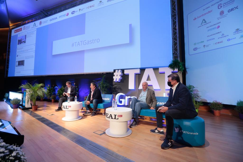 Mesa gastronómica con Félix Rivadulla, Alberto Granados, Alberto Luchini y Juan Francisco Delgado.