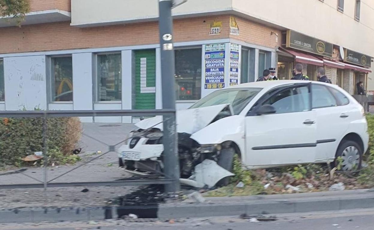 Así ha quedado el primer vehículo robado por el delincuente.