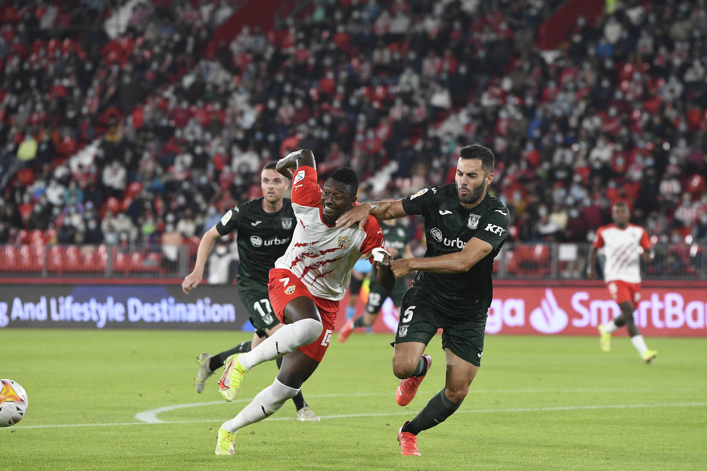 Victoria sufrida de la UD Almería ante el Leganés.