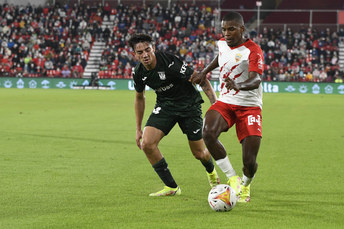 Victoria sufrida de la UD Almería ante el Leganés.