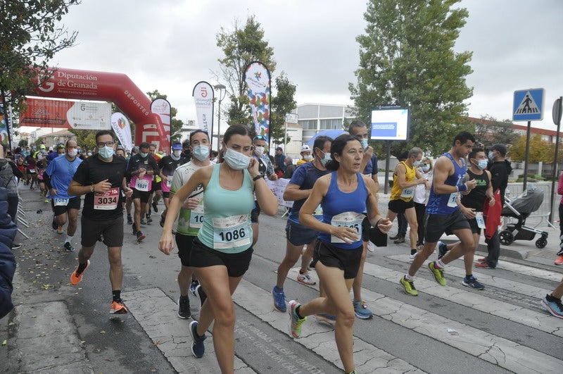 Participantes en la media maratón de Baza