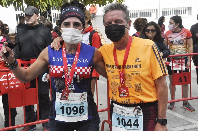 Participantes en la media maratón de Baza