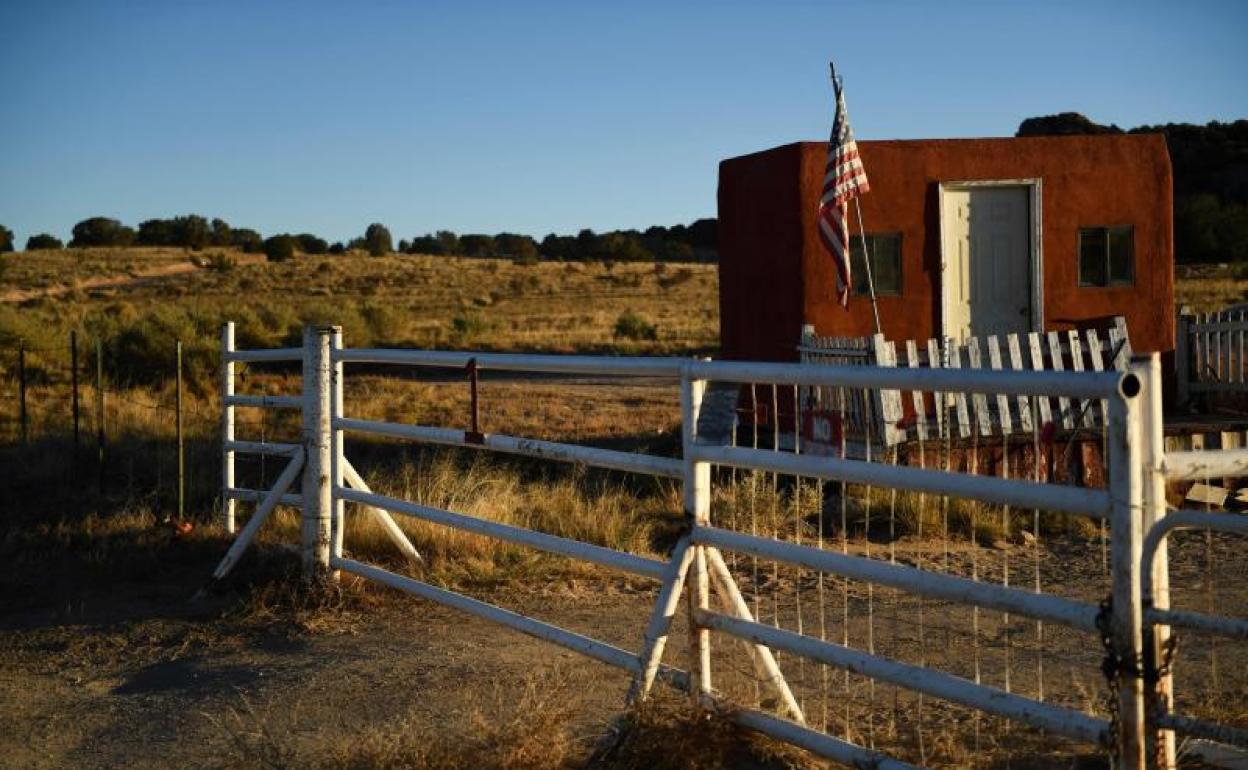 El rancho donde se estaba grabando 'Rust' y donde ocurrió el accidente mortal. 