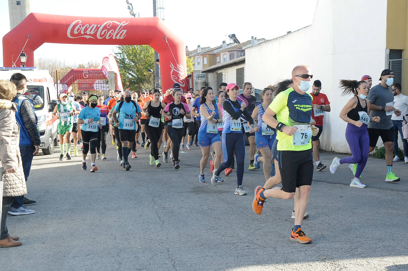 Los corredores, en la salida.