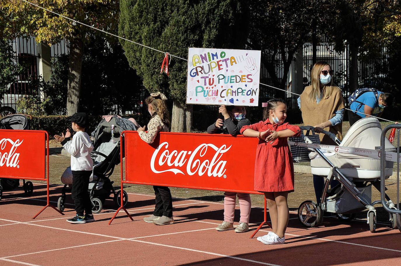Los corredores, en la salida.