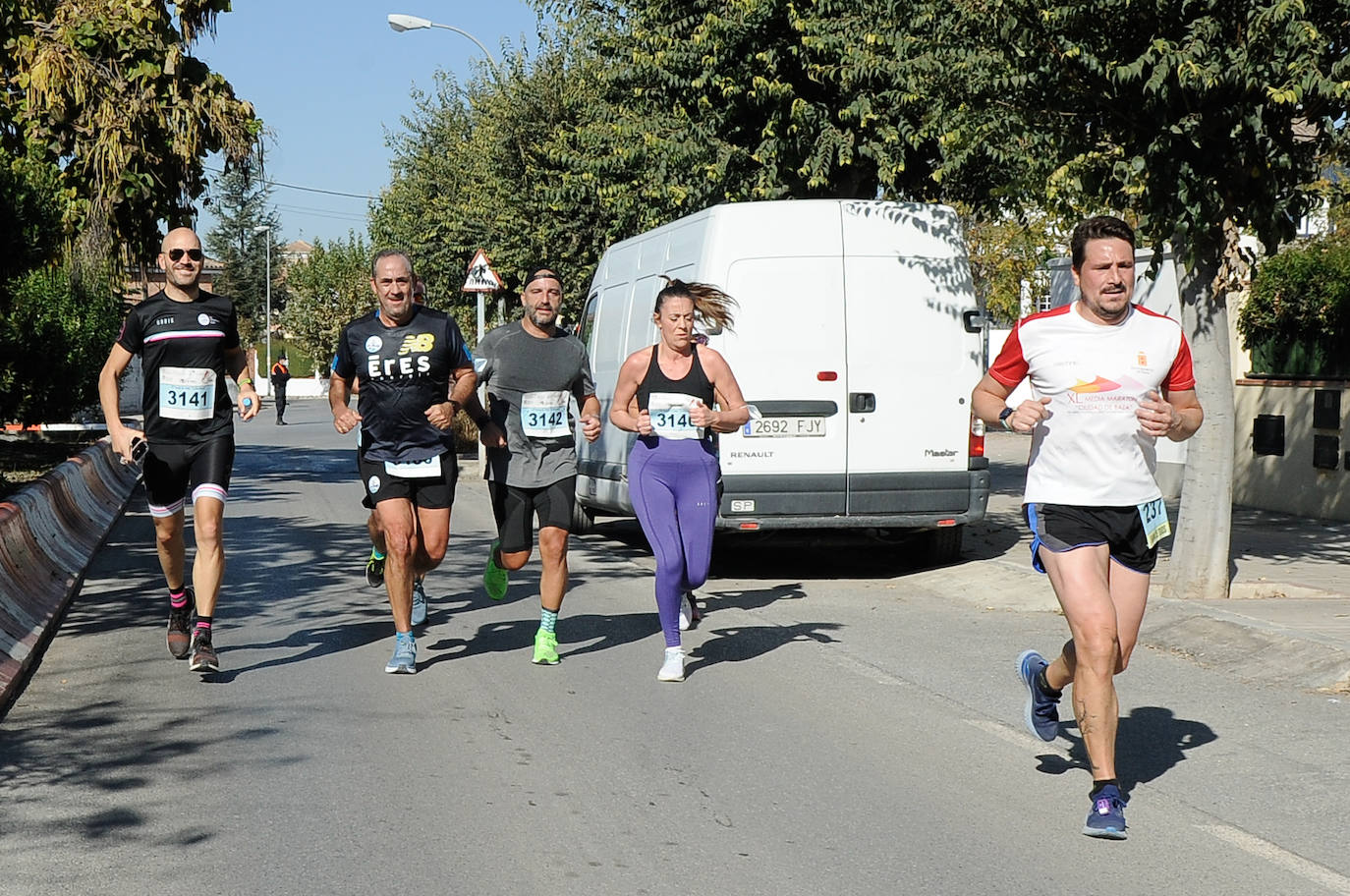 Los corredores, en la salida.