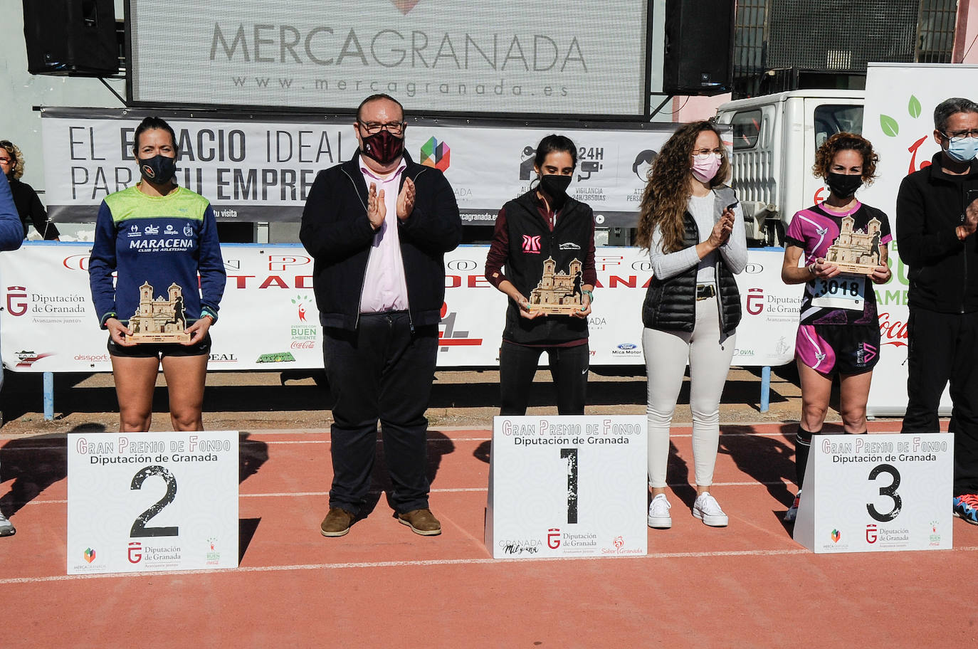 Los corredores, en la salida.