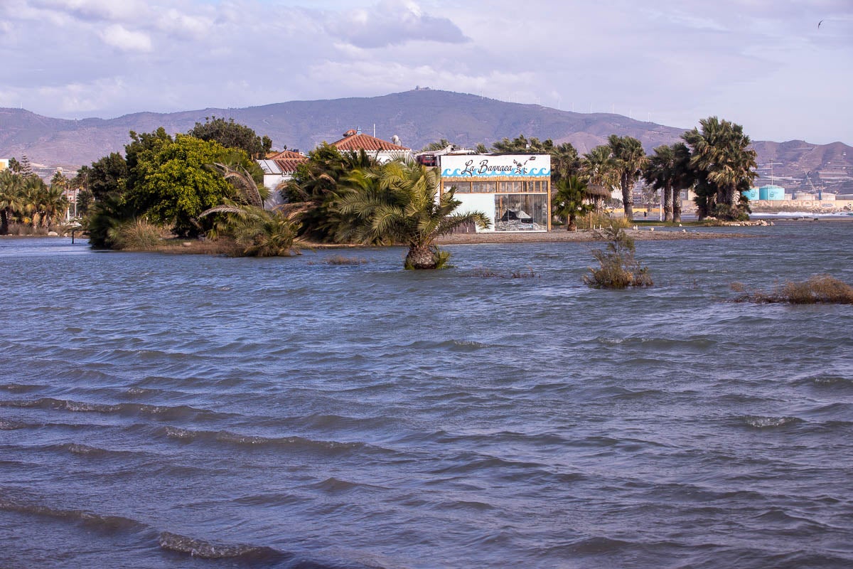 Según la Aemet el aviso naranja, riesgo importante, se mantendrá en el litoral hasta la medianoche del viernes, con vientos del este fuerza 7 y olas de hasta cinco metros. 