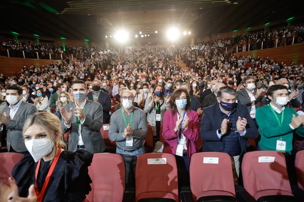 Ambiente en el congreso del PP andaluz en el Palacio de Congresoos