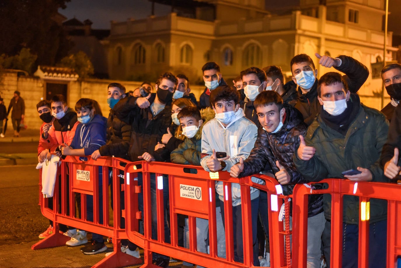 Llegada del Real Madrid a Granada para su partido de este domingo