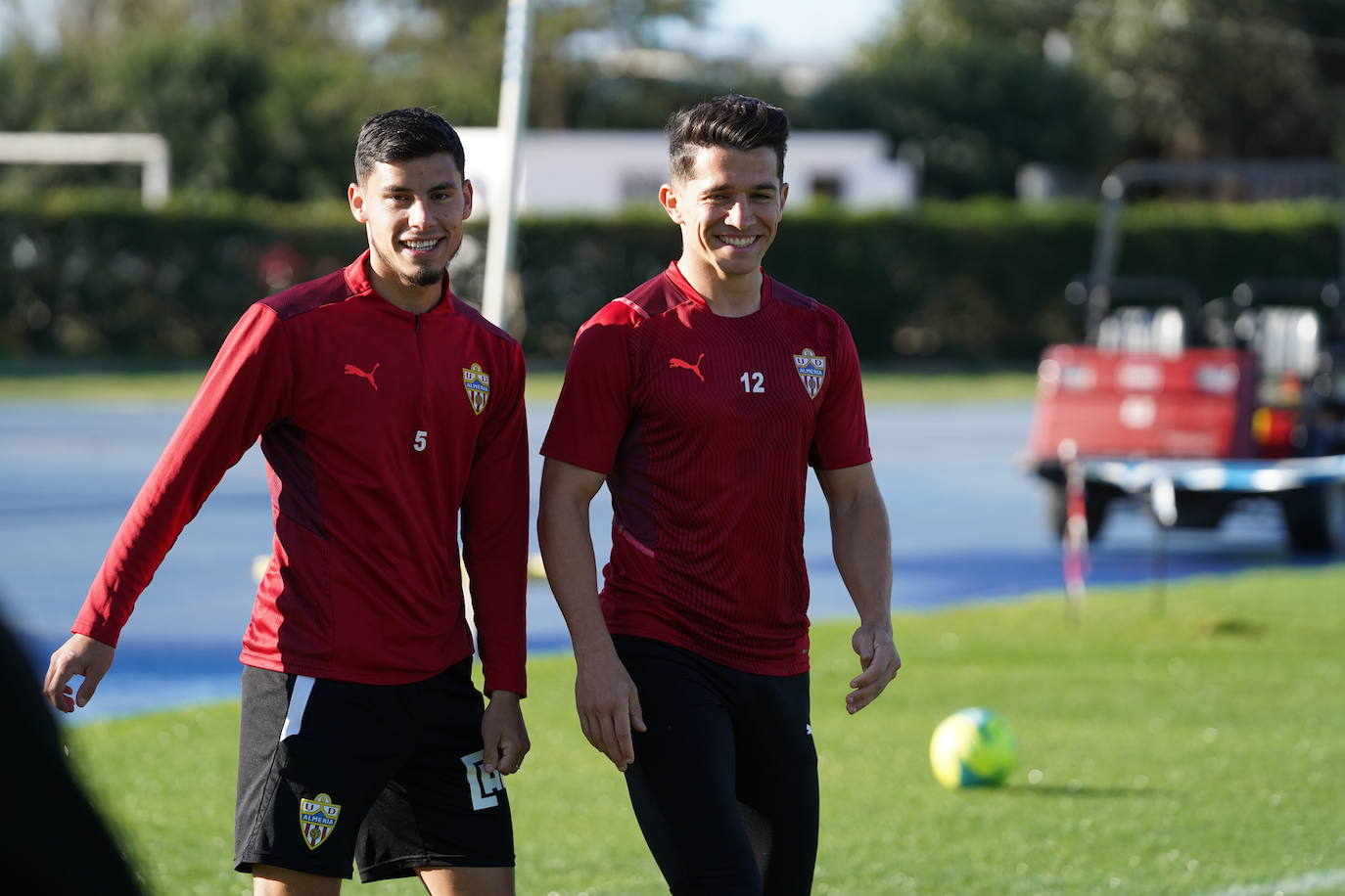 Fotos: Las imágenes del último entrenamiento del Almería