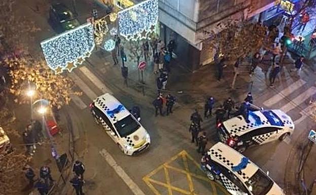 La trifulca en la que invervino la Policía Local.