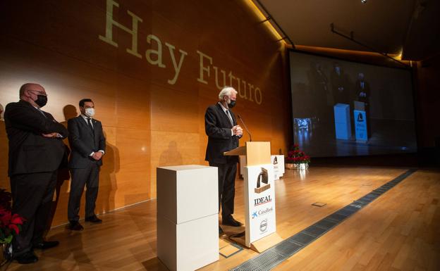 Un momento del discurso del director del Festival Internacional de Música y Danza, Antonio Moral. 