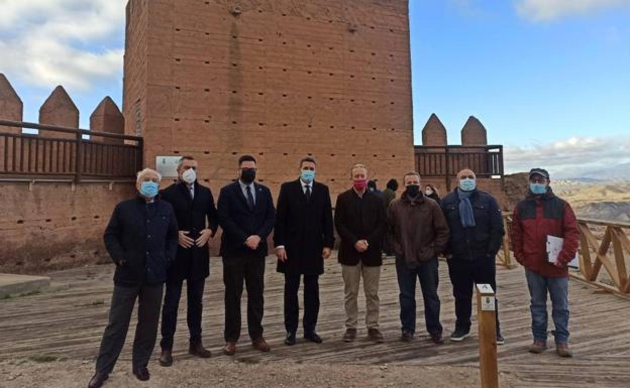 Visita del delegado de Gobierno a Tabernas. 