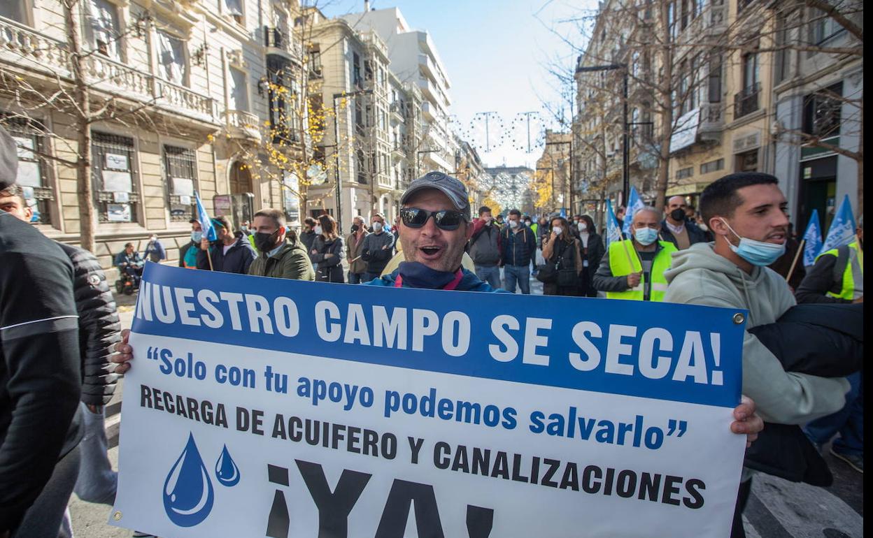 Manifestantes en la protesta del 15 de diciembre.