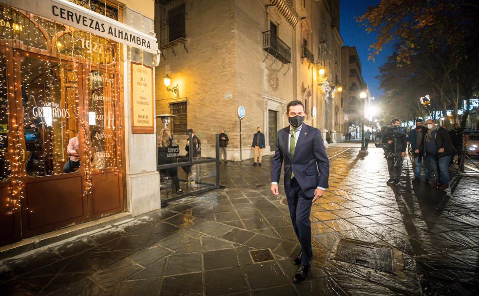 El discurso de Año Nuevo del presidente de la Junta se graba en la taberna Granados 