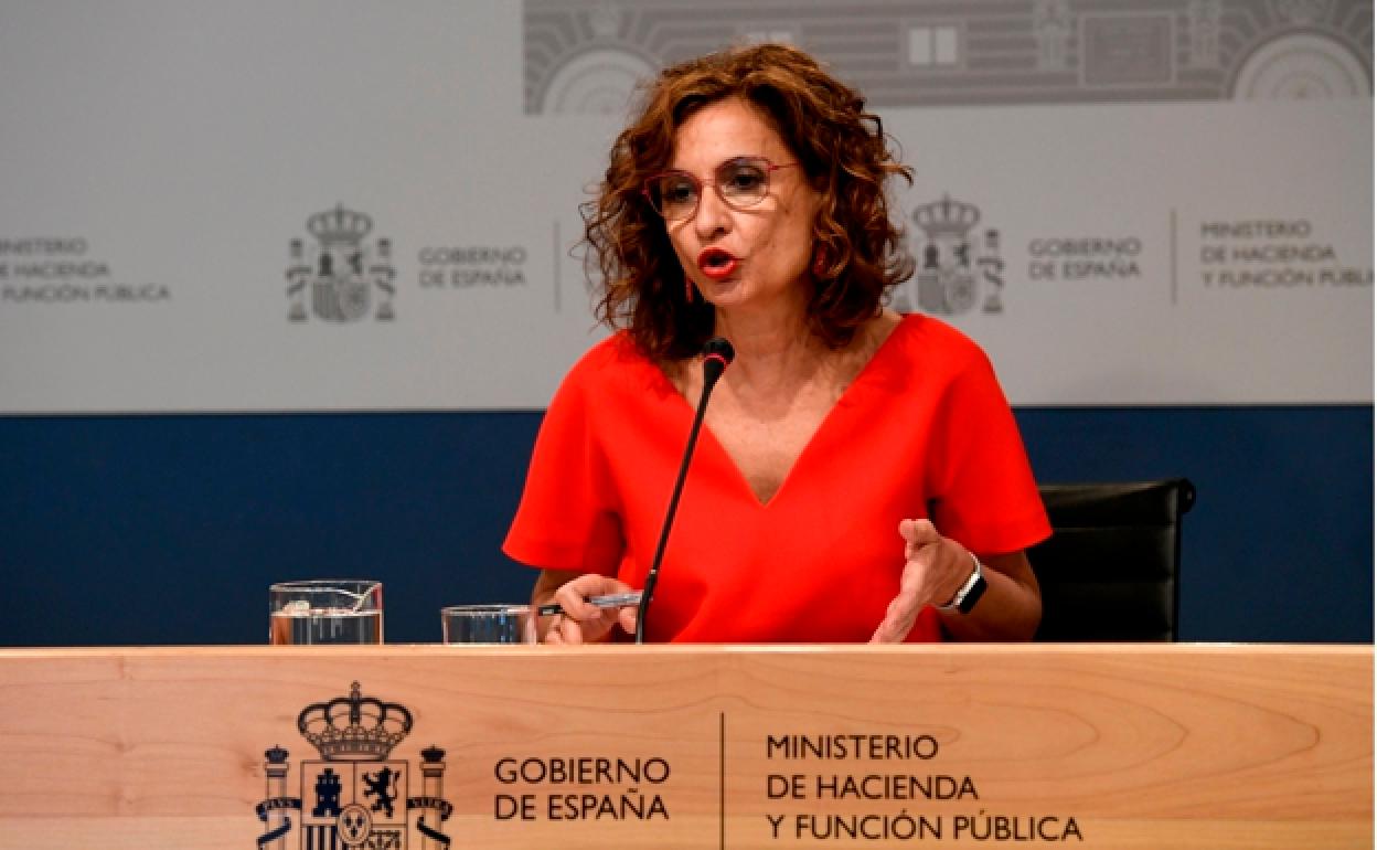 La ministra de Hacienda, María Jesús Montero, tras el Consejo de Política Fiscal y Financiera celebrado en julio de 2021