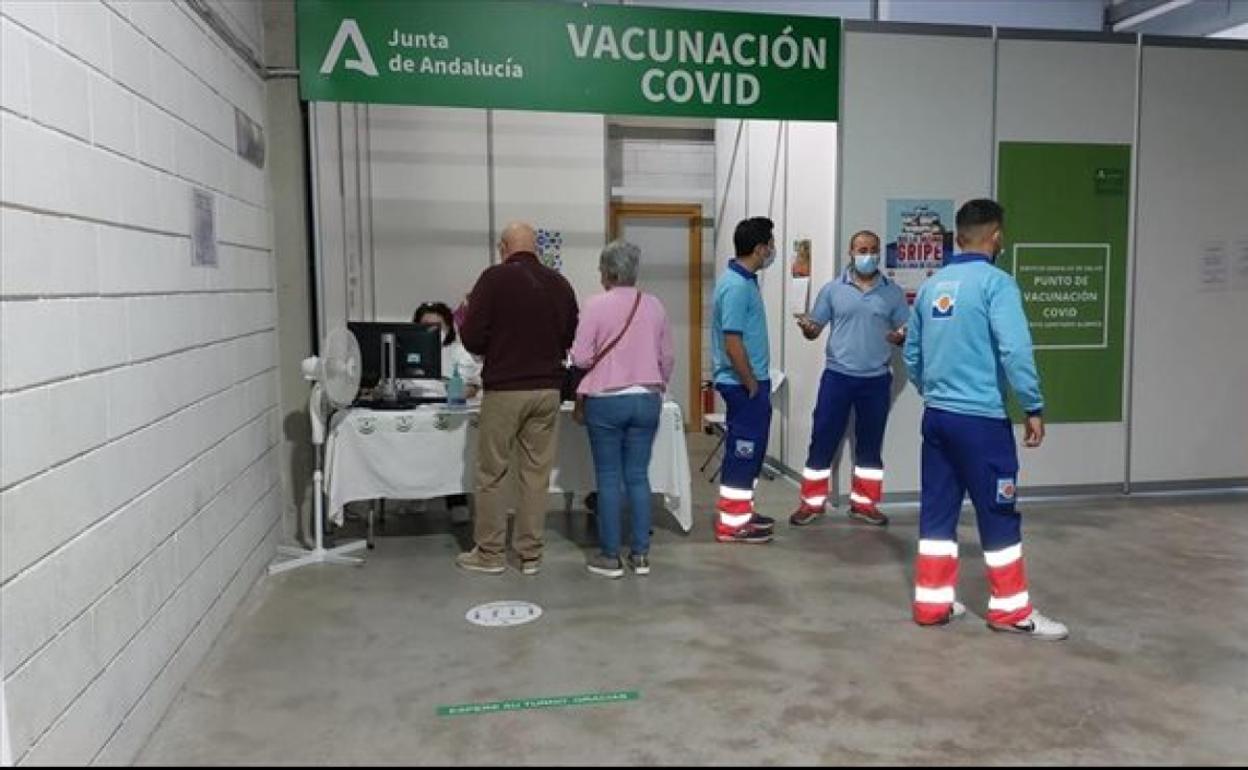 Punto de vacunación contra el covid-19 en Almería