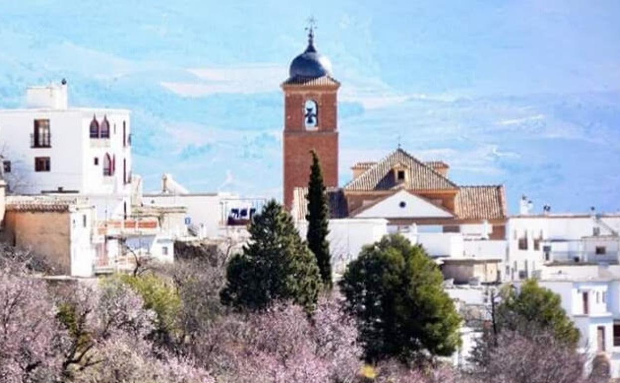 Vista de Nevada, municipio de 1.072 habitantes.