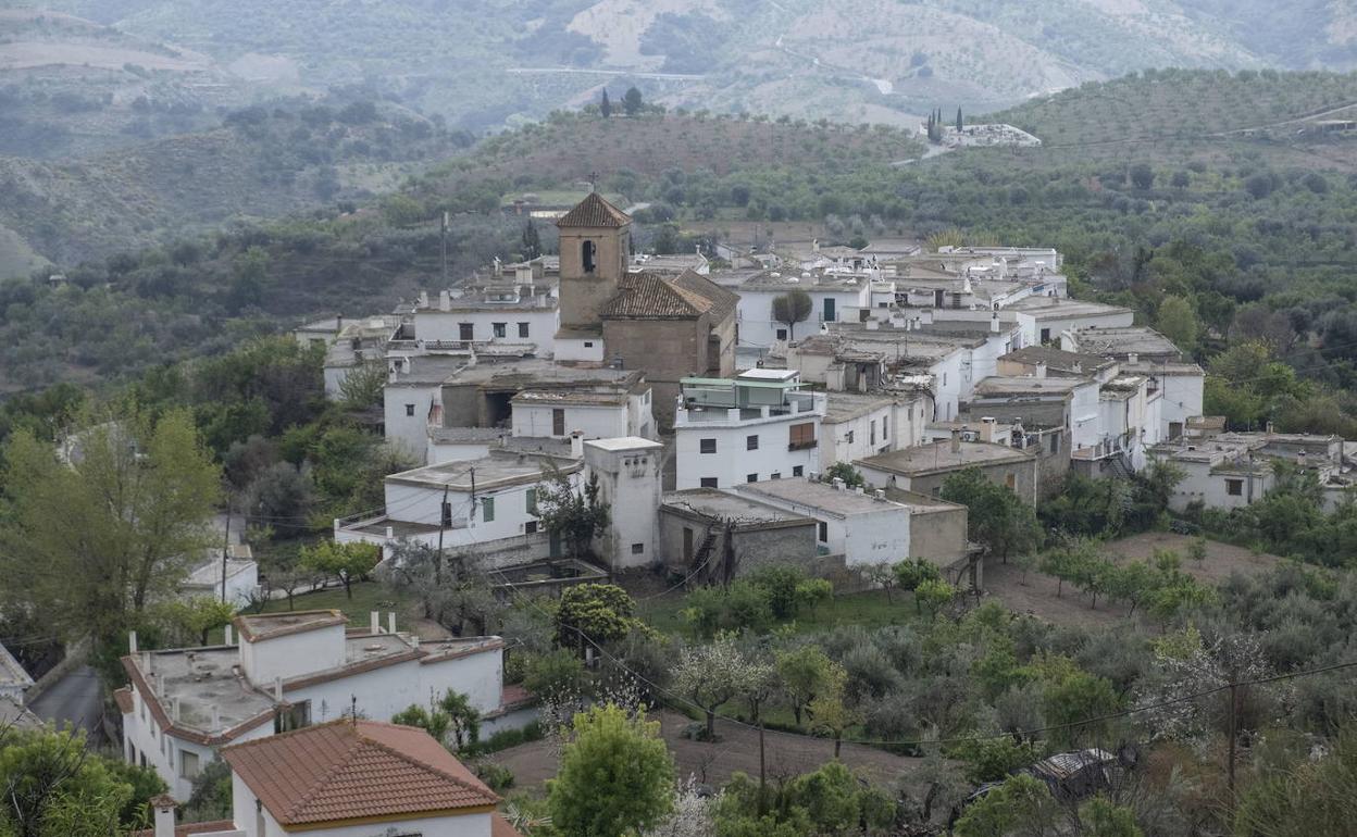 Vista de Lobras, municipio de 133 habitantes.