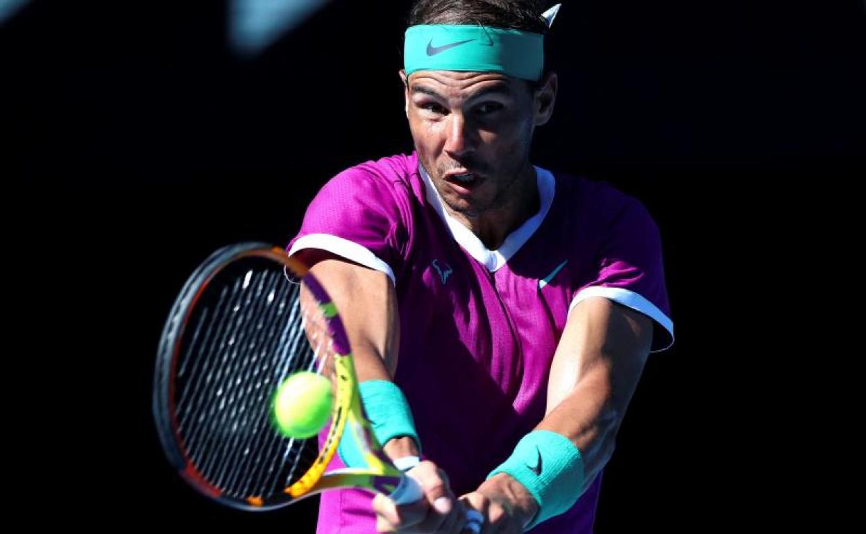 Nadal, durante el partido. 