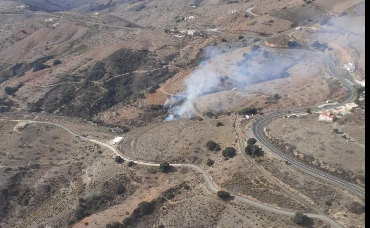 Incendio en Albondón. 